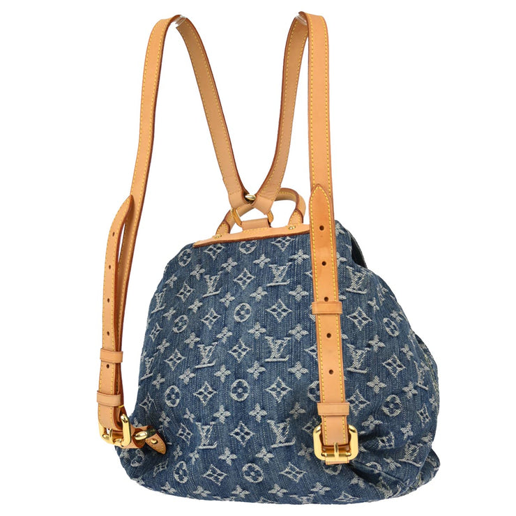 Louis Vuitton Blue Monogram Denim Sac a Dos GM Backpack M95056