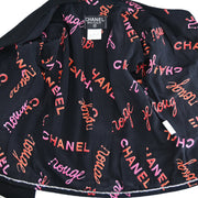 Chanel 1996 Setup Suit Jacket Skirt Black 96P #40