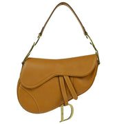 Christian Dior Brown Saddle Handbag