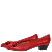 Salvatore Ferragamo * Red Vara Bow Shoes Pumps