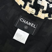 Chanel 2006 Zip Up Short Sleeve Jacket Black 06P #34