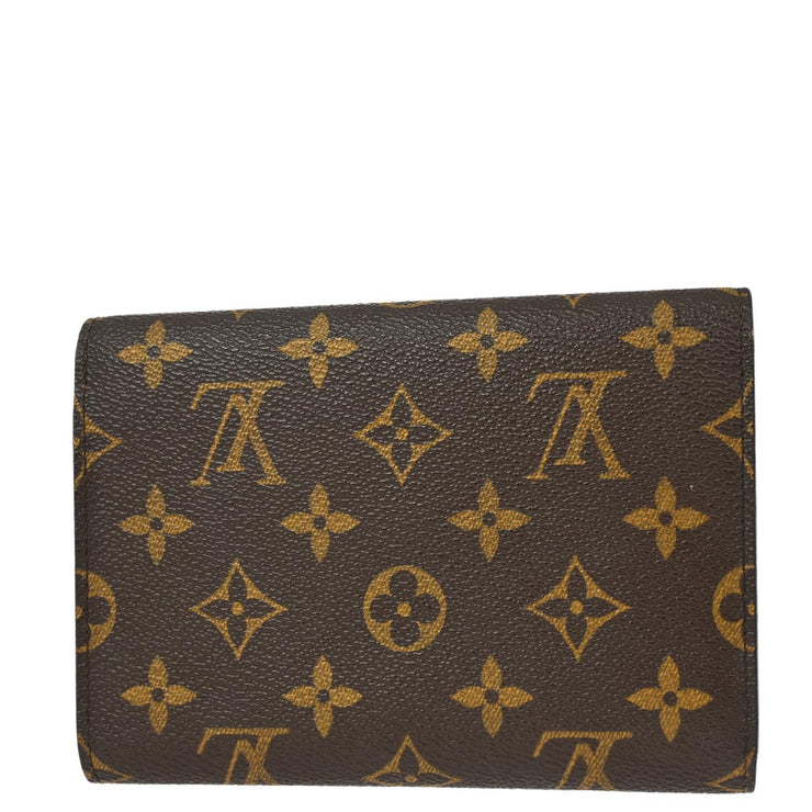 Louis Vuitton Monogram Porte Tresor Etui Papier Wallet M61202