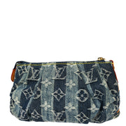 Louis Vuitton Blue Monogram Denim Trousse Raye Pouch M95335