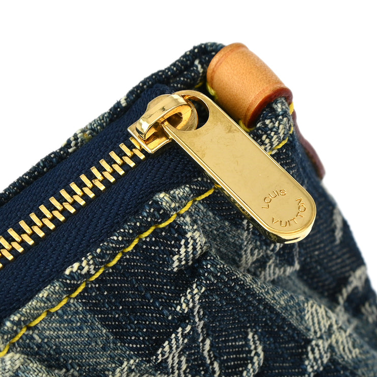 Louis Vuitton Blue Monogram Denim Trousse Raye Pouch M95335