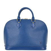 Louis Vuitton Blue Epi Alma Handbag M52145