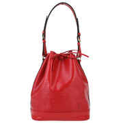 Louis Vuitton Red Epi Noe Drawstring Shoulder Bag M44007