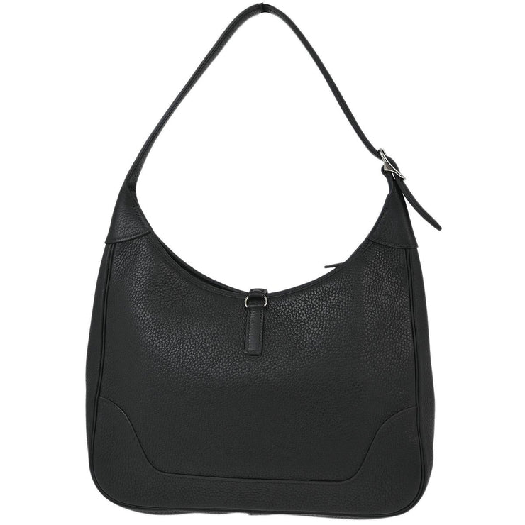 Hermes Black Taurillon Clemence Trim 31 Shoulder Bag