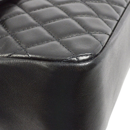 Chanel 2011 Black Lumbskin Shoulder Bag