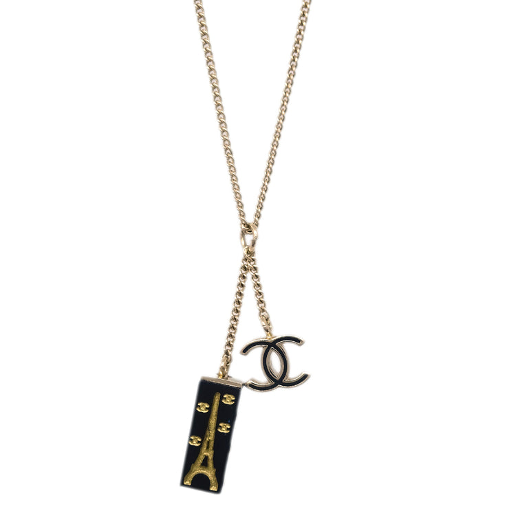 Chanel Chain Necklace Pendant Gold 05C