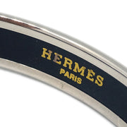 Hermes Enamel Cloisonne Ware Bangle Silver