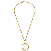 Chanel Gold Loupe Pendant Necklace