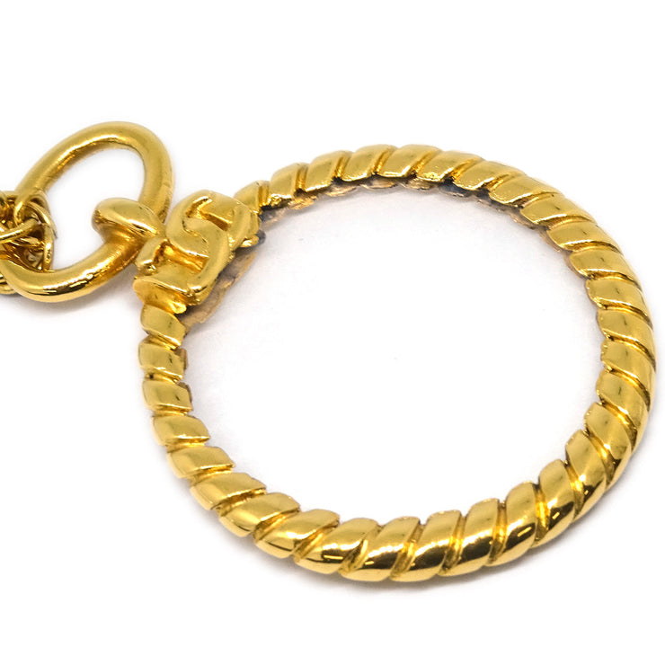 Chanel Gold Loupe Pendant Necklace