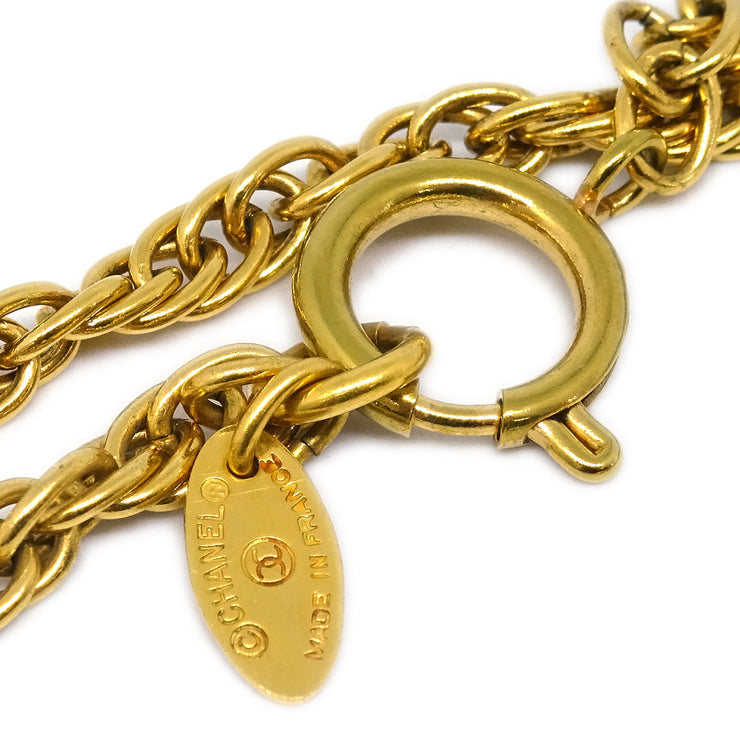 Chanel Gold Loupe Pendant Necklace