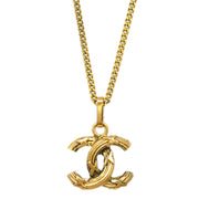 Chanel Gold CC Chain Pendant Necklace 1982