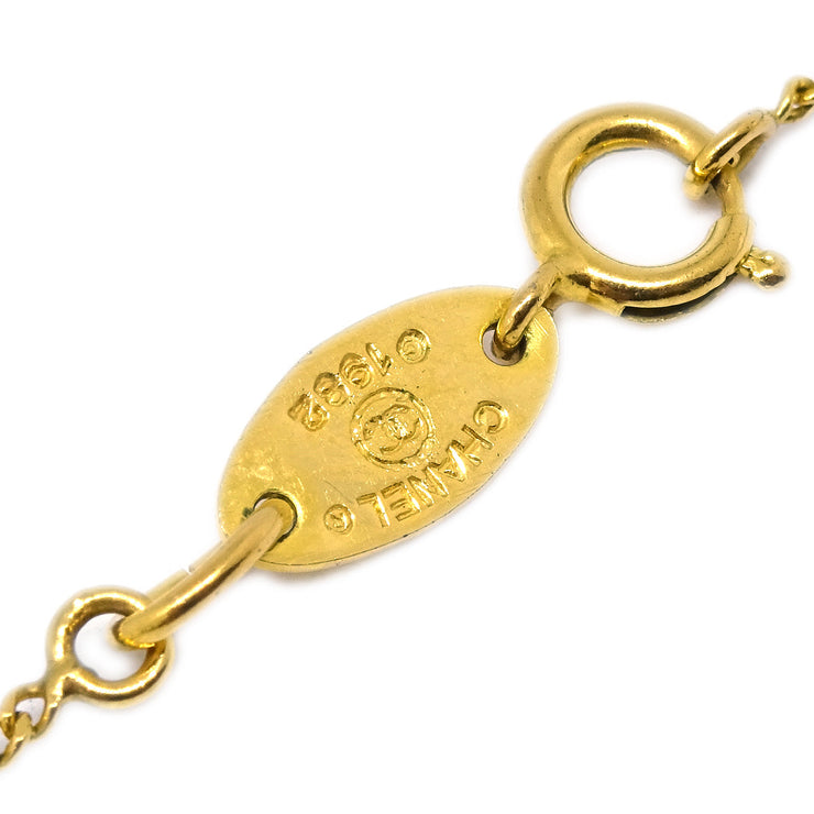 Chanel Gold CC Chain Pendant Necklace 1982