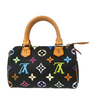 Louis Vuitton 2003 Black Multicolor Mini Speedy Handbag M92644