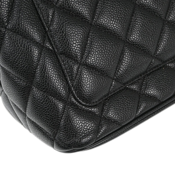 Chanel Black Caviar Medallion Tote Handbag