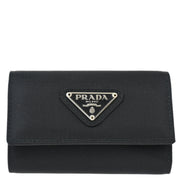 Prada Black Six Hook Key Case Small Good