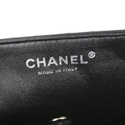 Chanel Black Lambskin East West Shoulder Bag