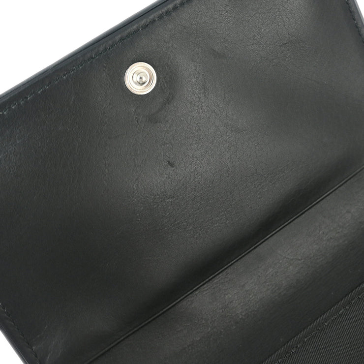 Prada Black Nylon Trifold Wallet