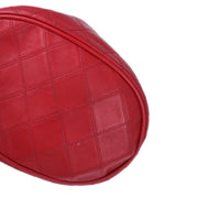 Chanel Red Lambskin Bicolore Drawstring Shoulder Bag