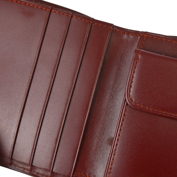 Cartier Bifold Wallet Purse Bordeaux