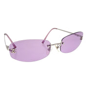 Chanel Sunglasses Eyewear Purple Small Good