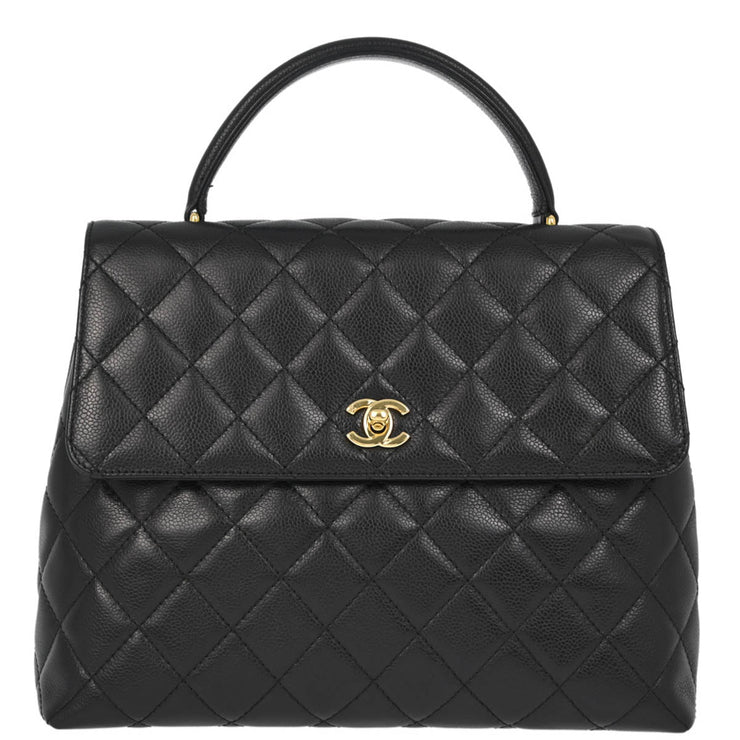 Chanel Black Caviar Kelly Handbag