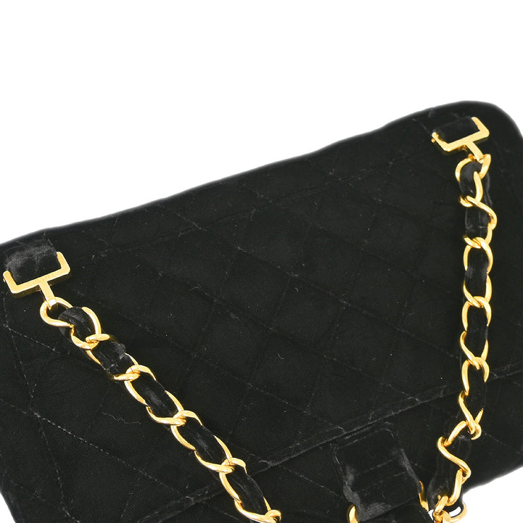 Chanel Black Velvet Backpack