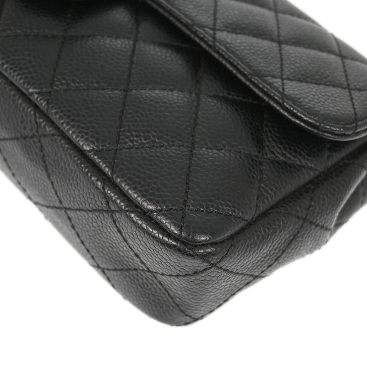 Chanel Black Caviar East West Shoulder Bag