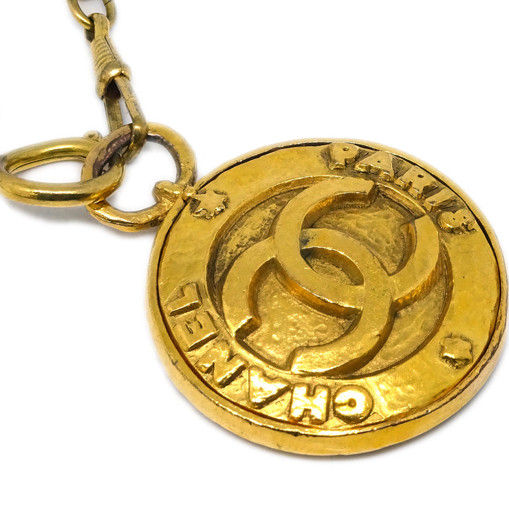 Chanel Gold Chain Mirror Pendant Necklace 28