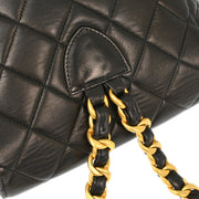 Chanel Black Lambskin Large Duma Backpack