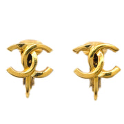 Chanel CC Earrings Clip-On Gold 233