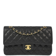 Chanel Black Caviar Medium Classic Double Flap Shoulder Bag