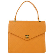 Chanel Orange Caviar Handbag