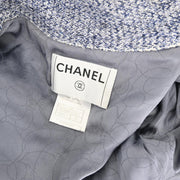 Chanel 2003 Single Breasted Jacket Gray 03P #38