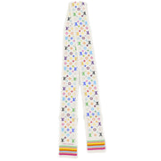 Louis Vuitton White Monogram Multicolor Bandeau Scarf M71991 Small Good