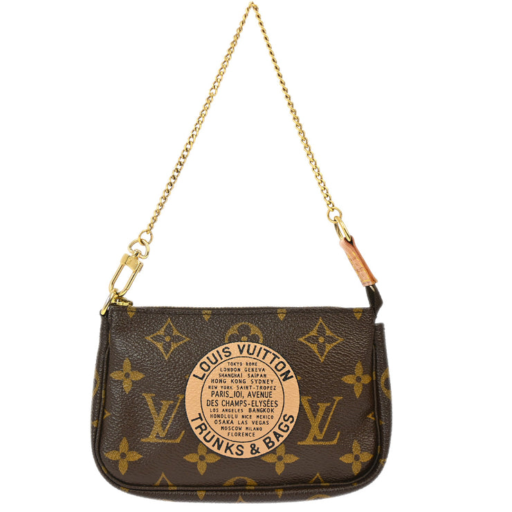 Louis Vuitton 2007 Monogram Mini Pochette Accessoires Handbag M60153