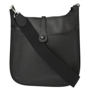 Hermes Black Epsom Evelyne 2 PM Shoulder Bag