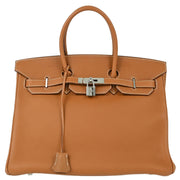 Hermes Gold Togo Birkin 35 Handbag