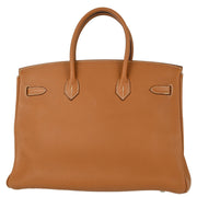 Hermes Gold Togo Birkin 35 Handbag