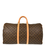 Louis Vuitton 2004 Monogram Keepall 55 Travel Duffle Handbag M41424