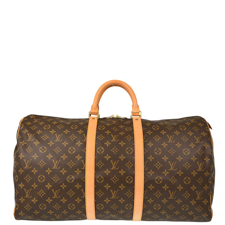 Louis Vuitton 2004 Monogram Keepall 55 Travel Duffle Handbag M41424