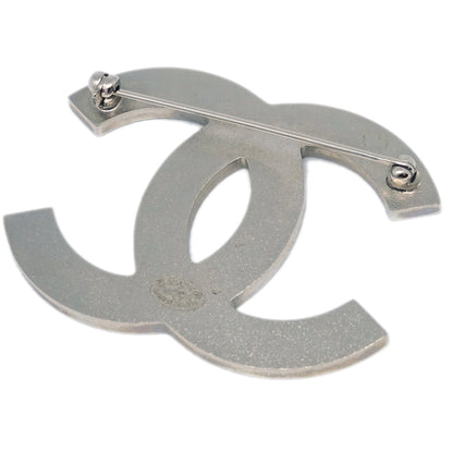 Chanel 2016 CC Brooch Pin Bordeaux Gray 16S