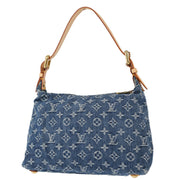 Louis Vuitton 2006 Blue Monogram Denim Baggy PM Shoulder Bag M95049