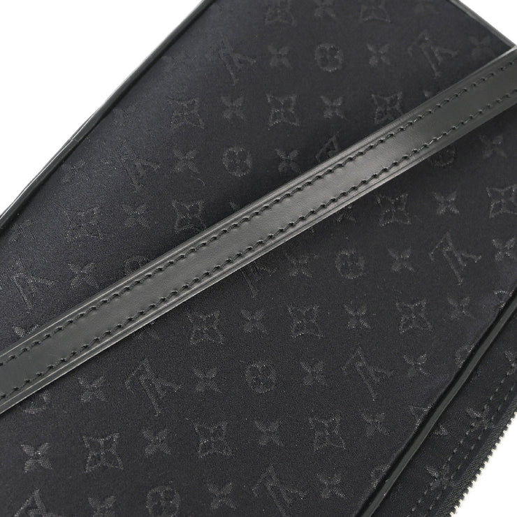 Louis Vuitton 2002 Black Satin Pochette Conte De Fees Handbag M92275