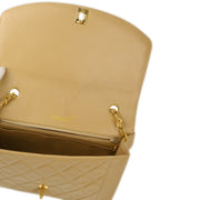 Chanel Beige Lambskin Medium Diana Shoulder Bag