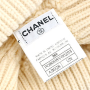 Chanel 1996 White Knitted Hat 96A #UN Small Good