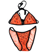 Chanel Bikini Swimwear Swimsuit Orange #36