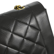 Chanel Black Lambskin Small Diana Shoulder Bag